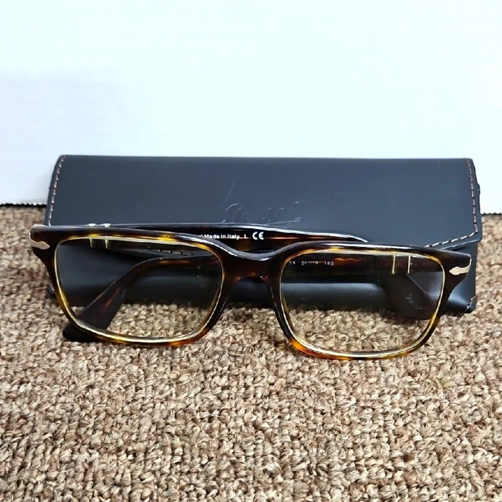 Persol Eyeglasses w/ Case PO 2880-VM 24 Havana 56-18-145 Unisex Glasses - Picture 1 of 8